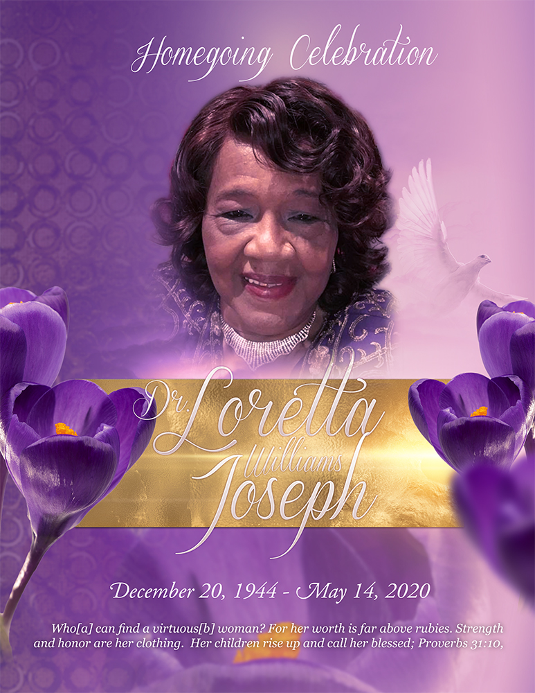 Dr. Loretta Williams Joseph 1944 – 2020