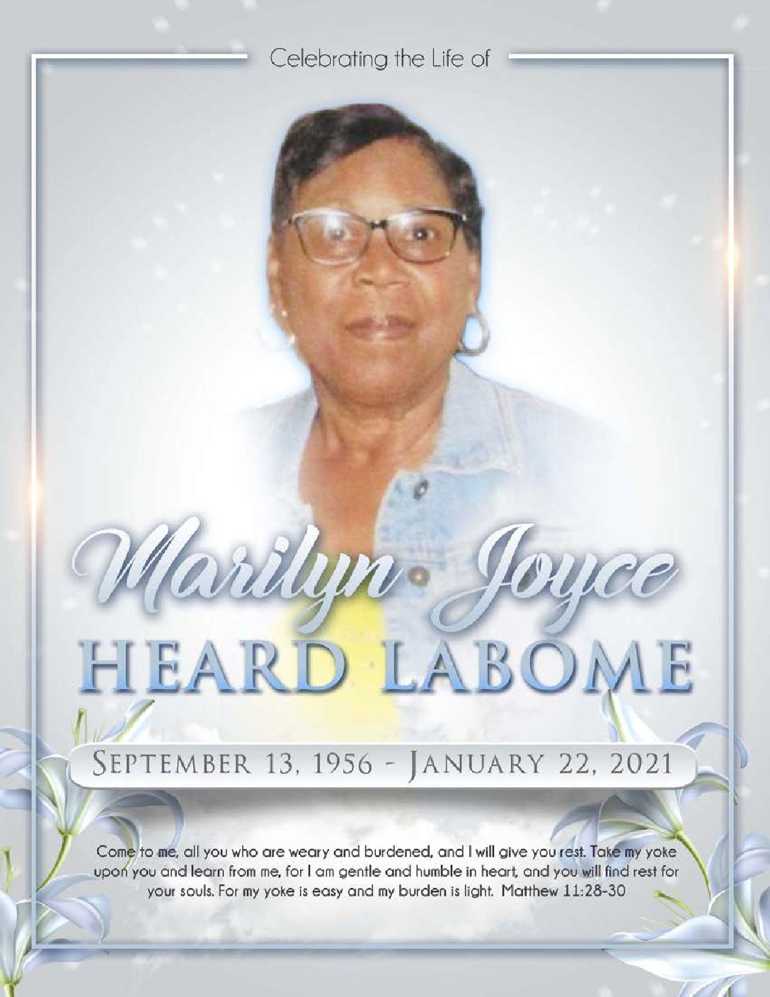 Marilyn Joyce Heard LaBome 1956-2021