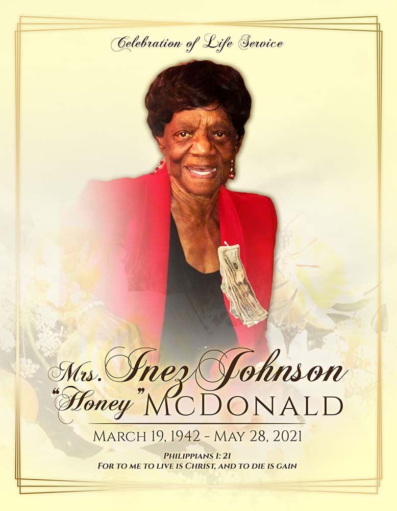 Inez Johnson McDonald 1942-2021