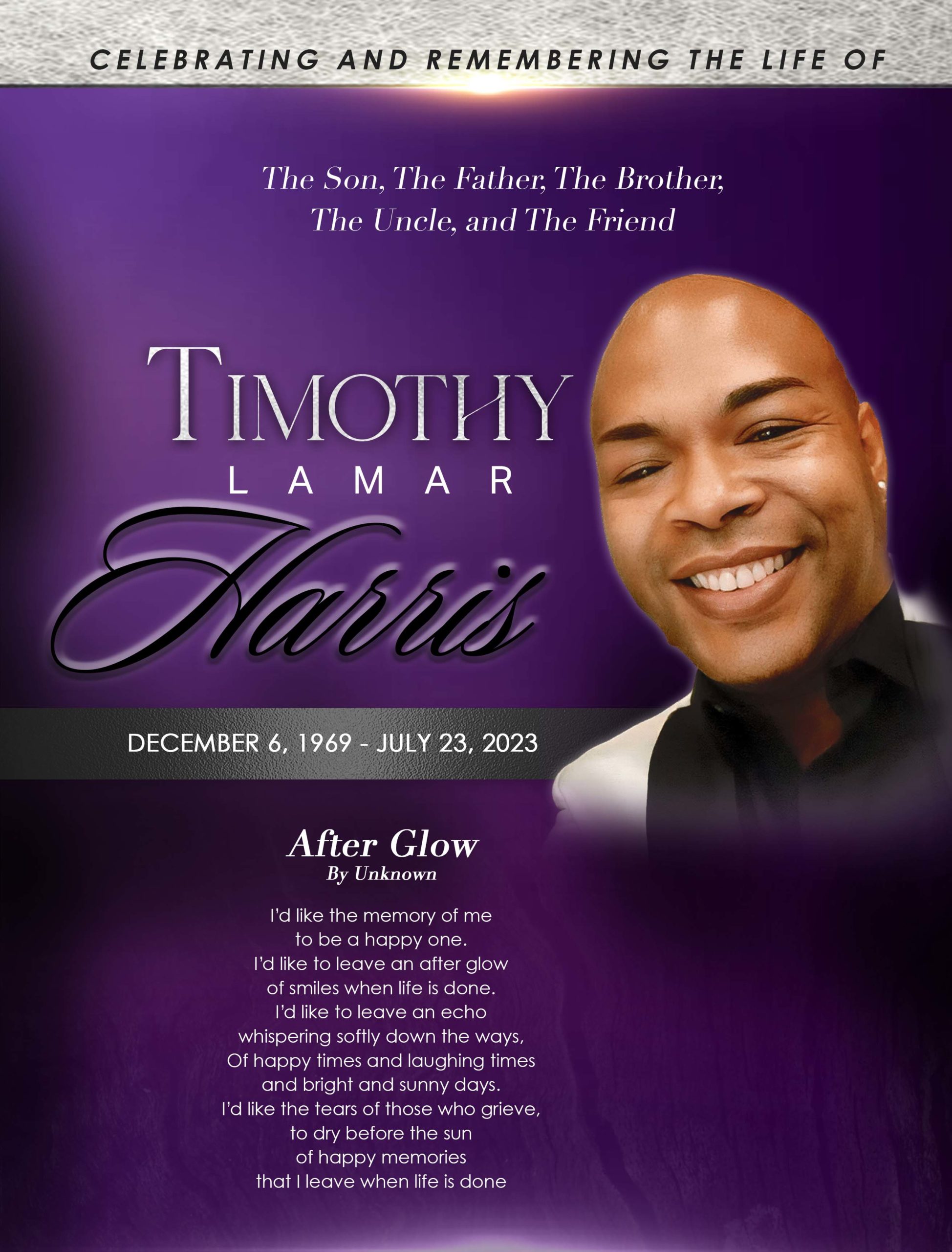 Timothy Lamar Harris 1969 – 2023
