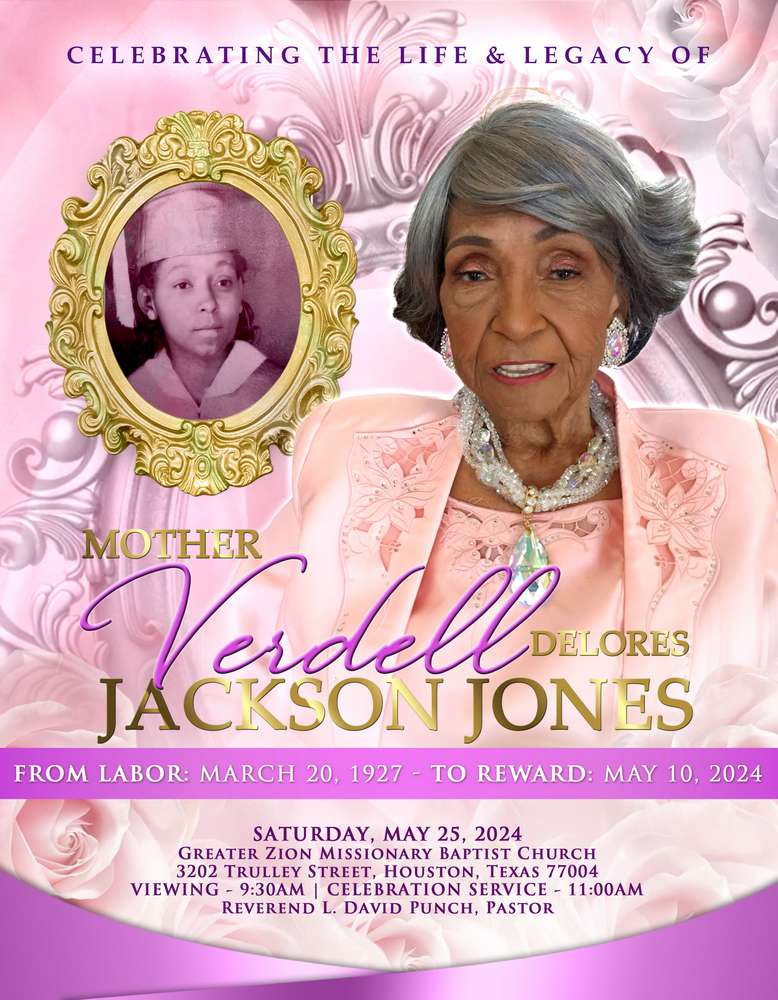 Verdell Delores Jackson Jones 1927 – 2024