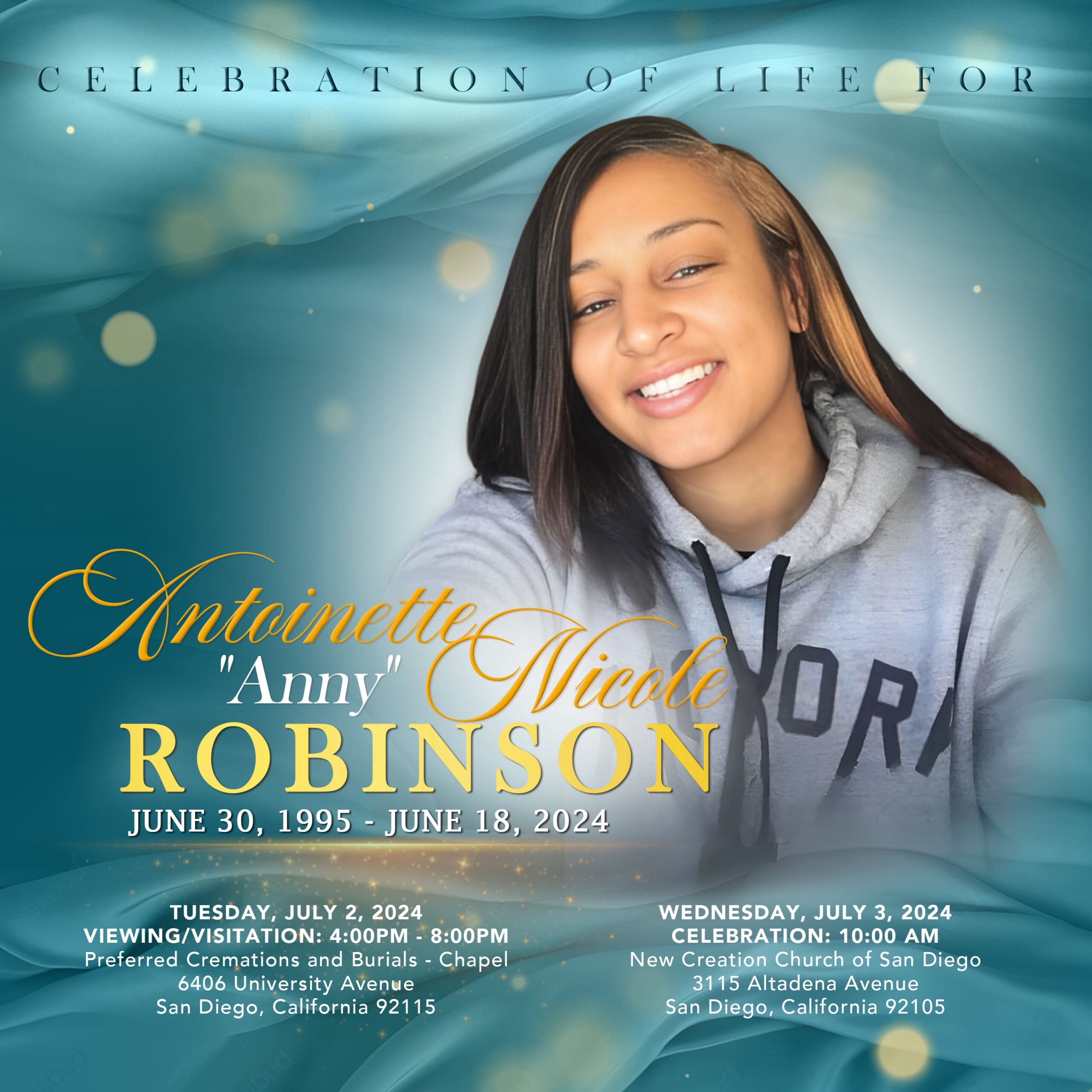 Antoinette Nicole Robinson 1995-2024