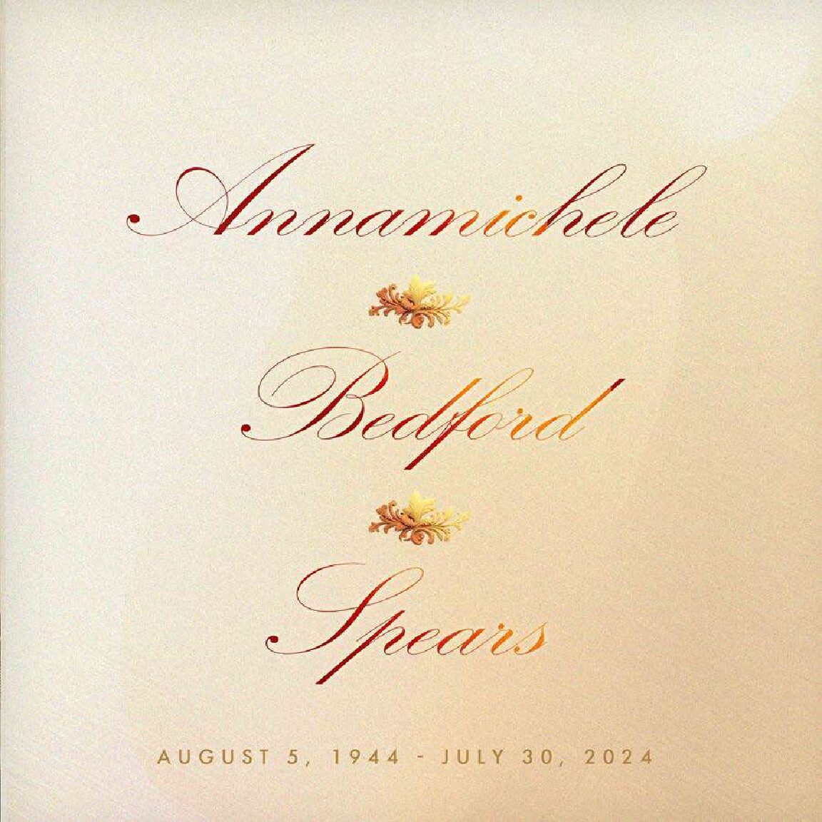 Annamichele Bedford Spears 1944 – 2024