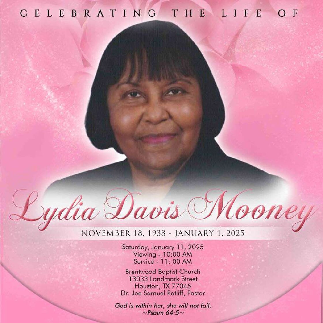 Lydia Davis Mooney 1938 – 2025