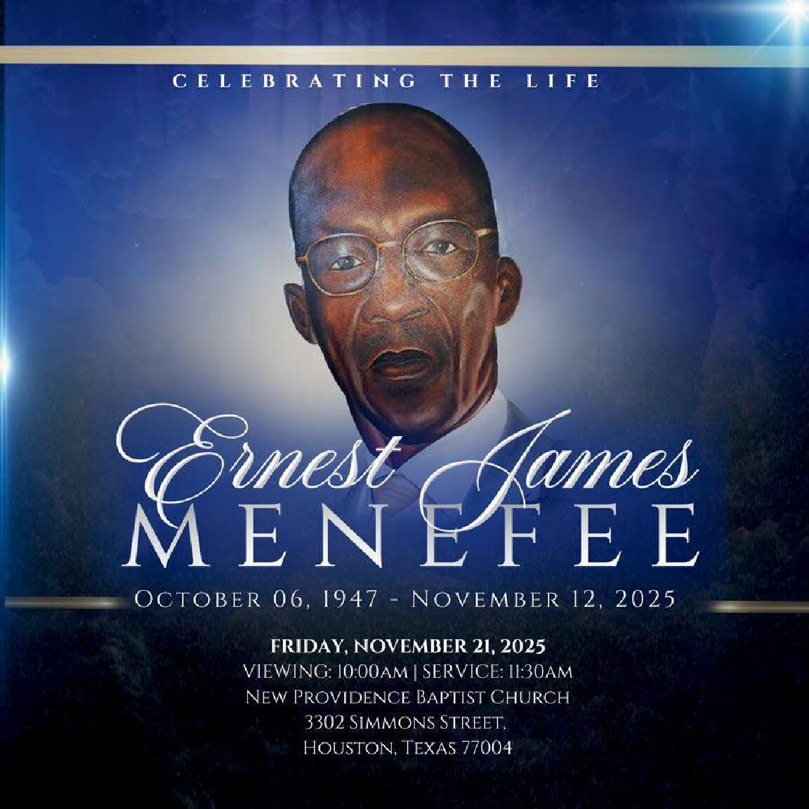 Ernest James Menefee 1947 – 2025