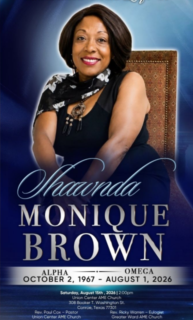 Shawnda Monique Brown 1967 – 2026
